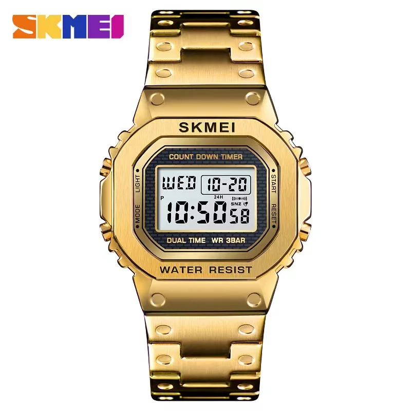 Vintage Digital Watch - SKMEI 1456 3Bar Waterpoof Alarm Clock