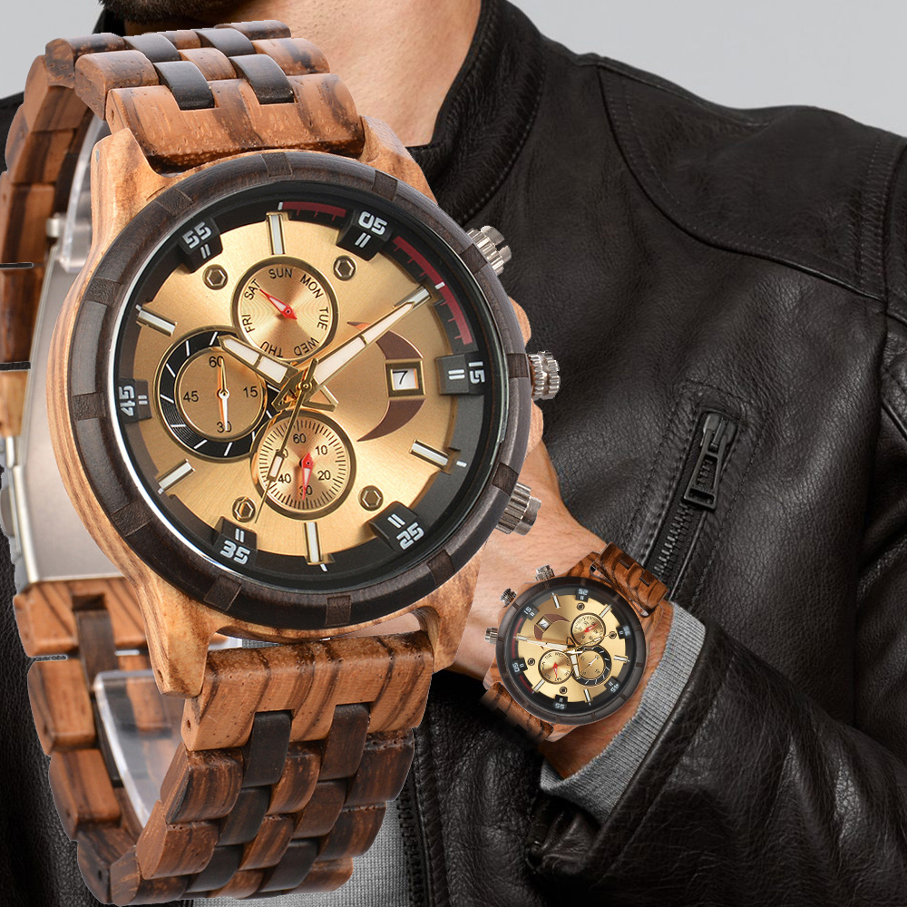 Smartwatch Watches For Men Brands - Man's Watches Wooden Watch Strap Hand
