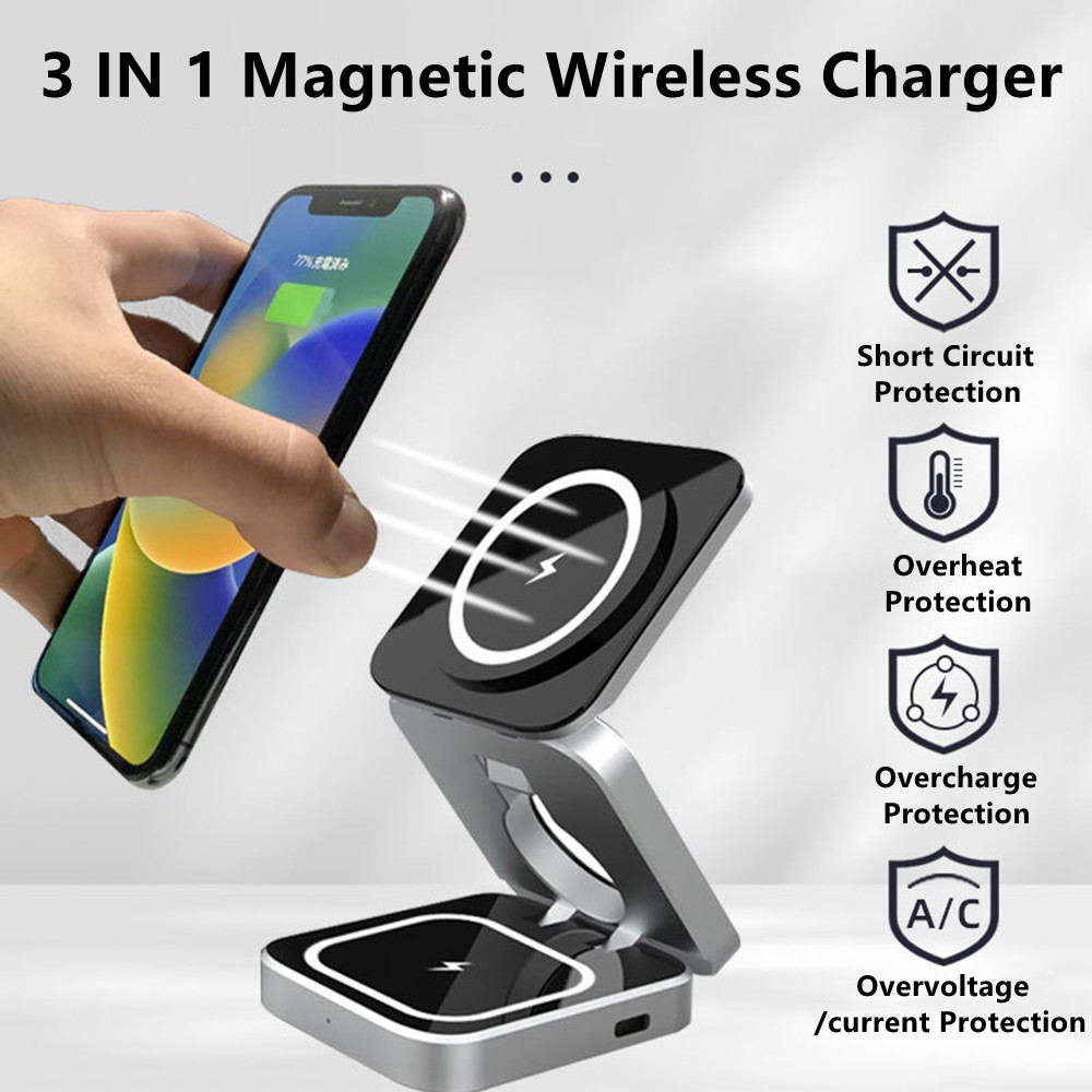 Smartwatch Watches For Iphone - Foldable Magnetic Wireless Charger Stand Magnet