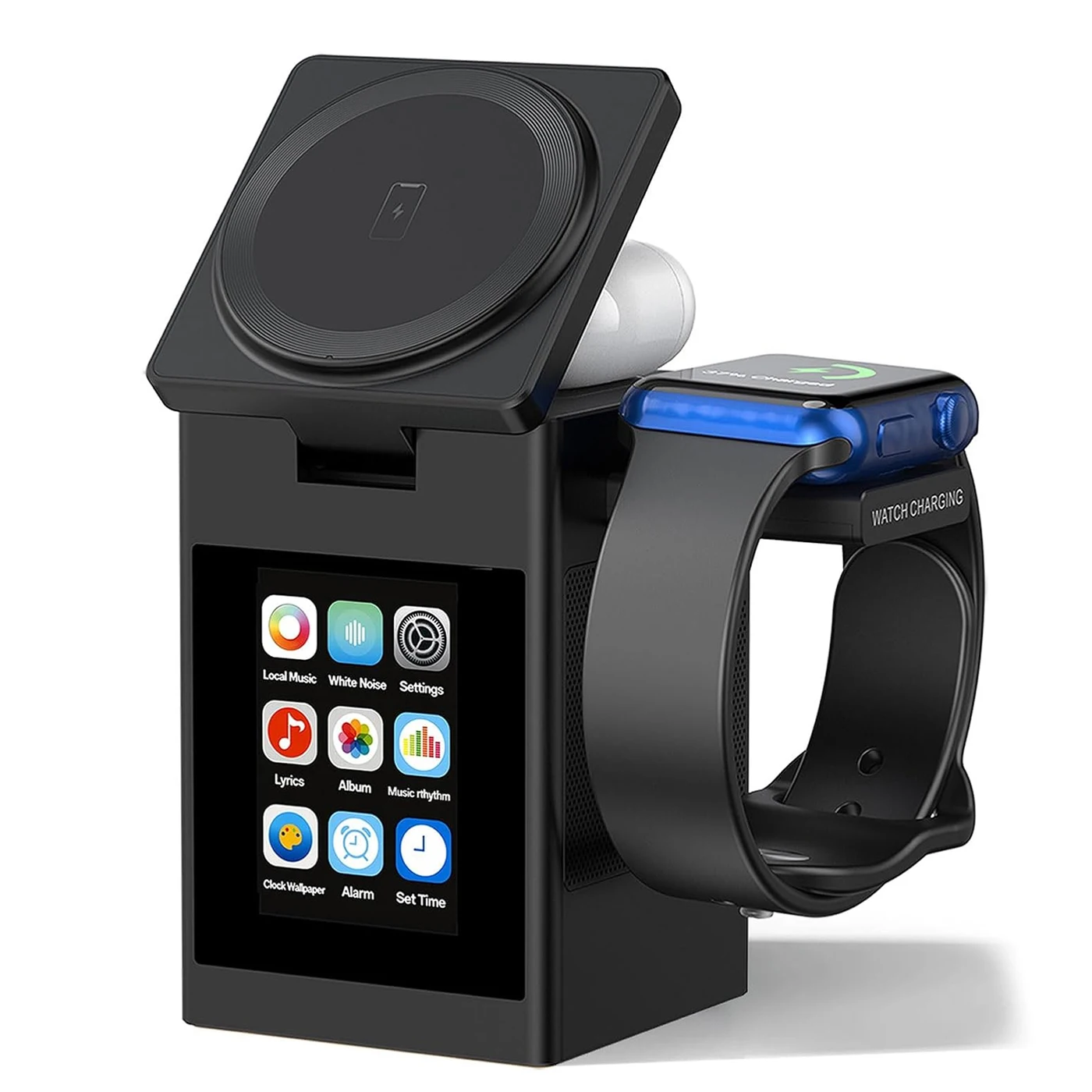 Smartwatch Watches With Bluetooth - LED Screen Magnetic Wireless Charger Stand