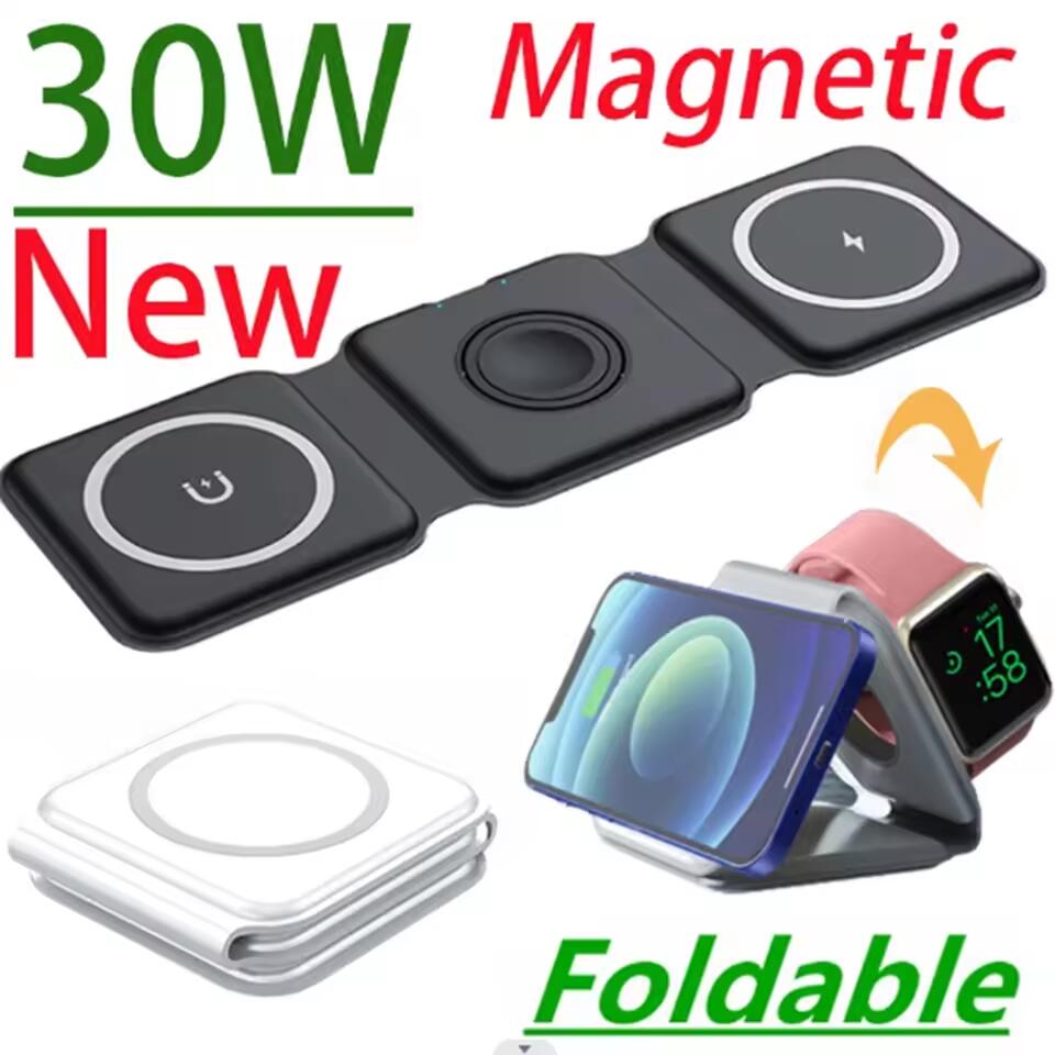 Smartwatch Watches For Iphone - 3 in 1 Portable Magnetic Wireless
