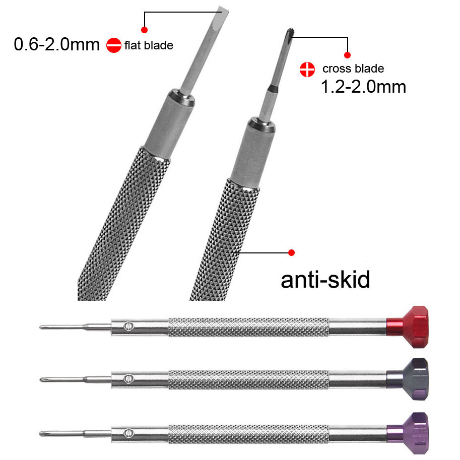 0.6-2.0mm Alloy Stainless Stee - Watchmaker Screwdriver ulasan dan harga
