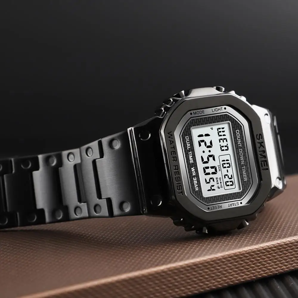 SKMEI 1456 3Bar Waterpoof Alar - Vintage Digital Watch ulasan dan harga