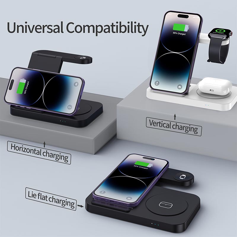 4 in 1 Foldable Wireless Charg - Smartwatch Watches For Iphone ulasan dan harga