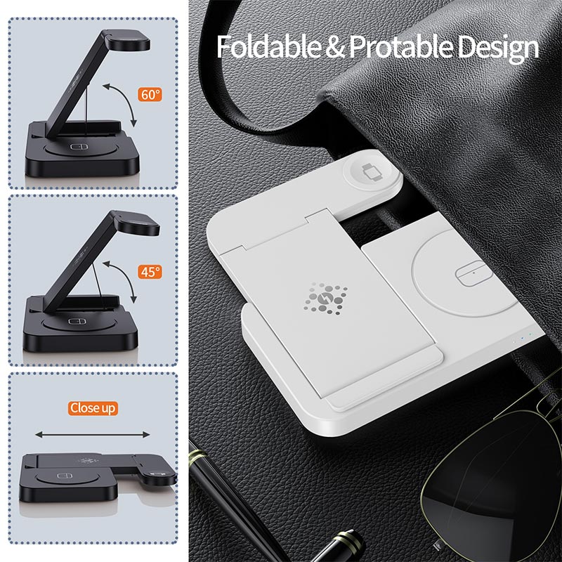 4 in 1 Foldable Wireless Charg - Smartwatch Watches For Iphone ulasan dan harga