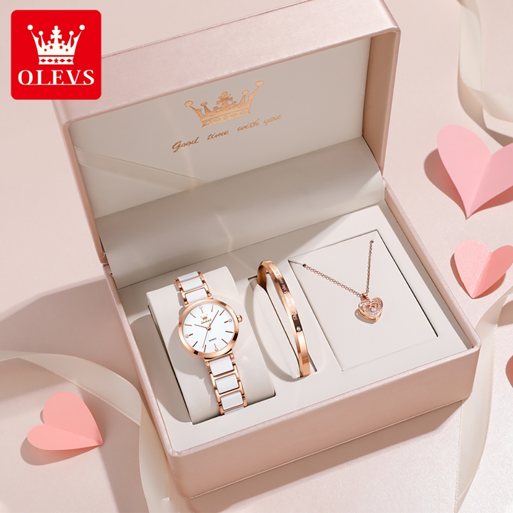 OLEVS Women Watch 5877 Luxury  - Replacement Watch Bracelet ulasan dan harga