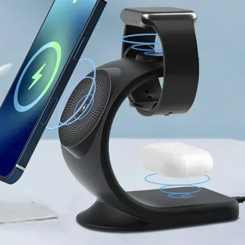 Magnetic Wireless Charger 3 in - Smartwatch Watches For Iphone ulasan dan harga