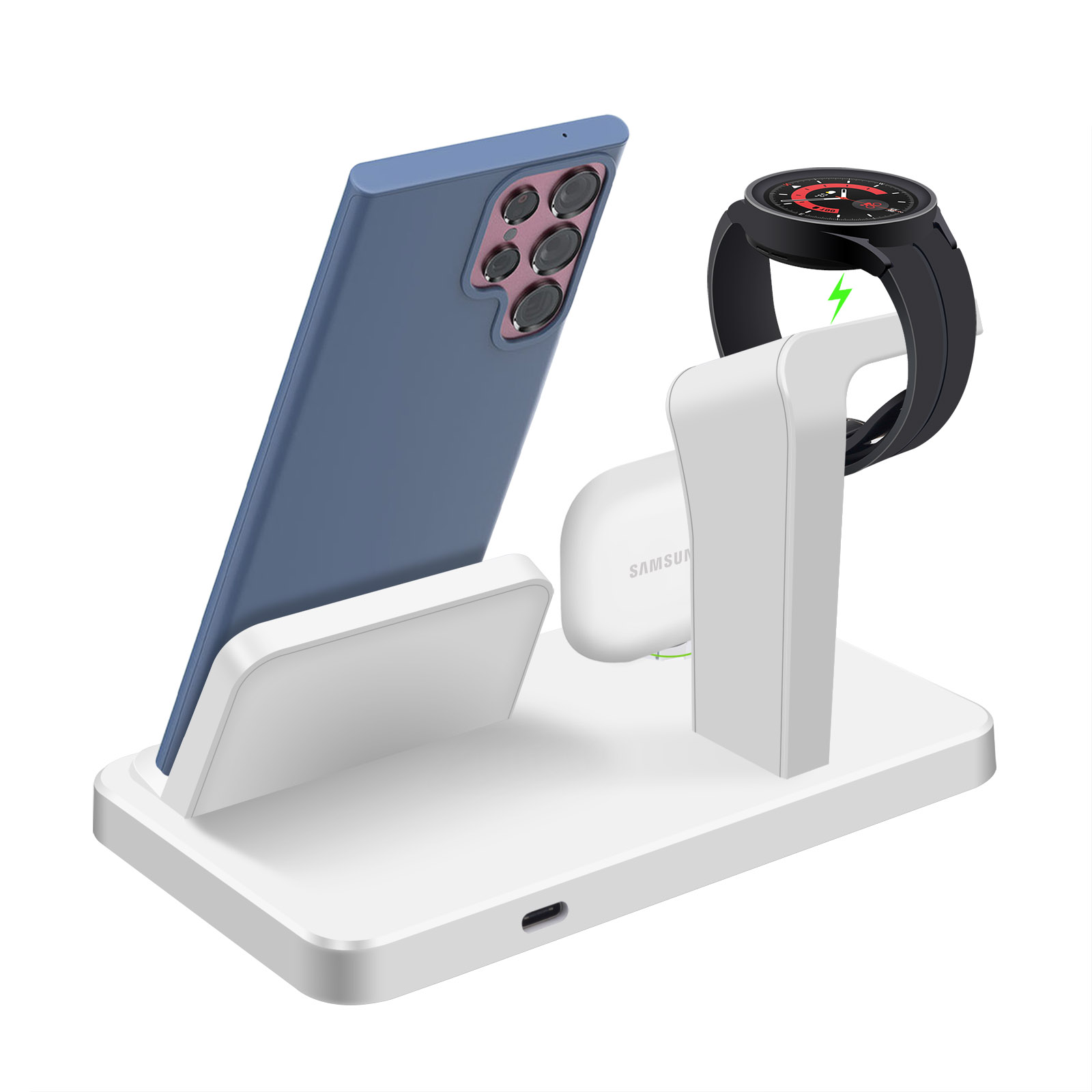 Desk 3 in 1 Type C Port Wirele - Watches Smartwatch Samsung ulasan dan harga