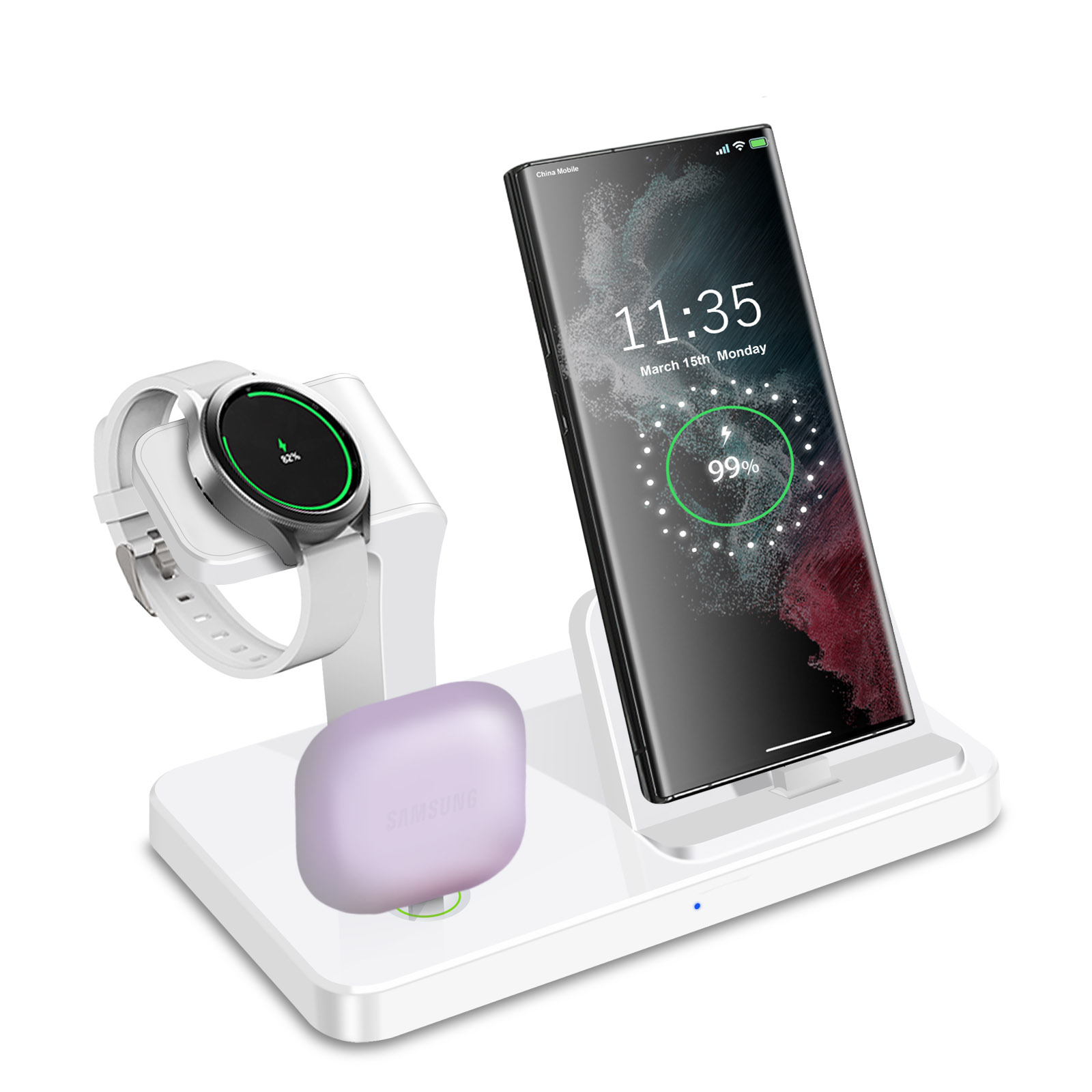 Desk 3 in 1 Type C Port Wirele - Watches Smartwatch Samsung ulasan dan harga