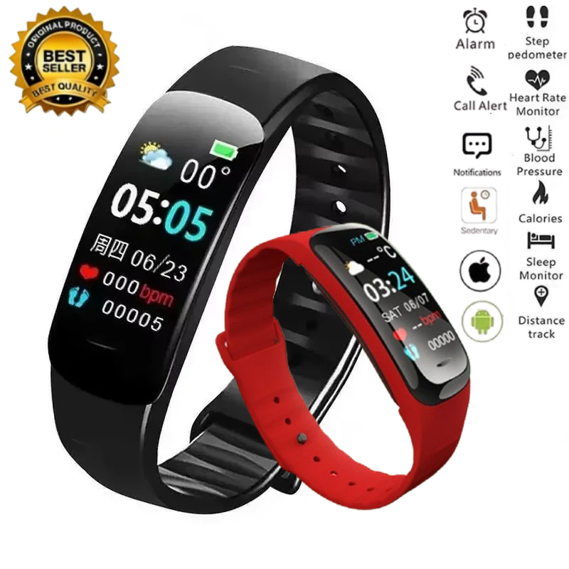 C1 Plus Smart Watch Fitness Tr - Smartwatch Watches With Bluetooth ulasan dan harga