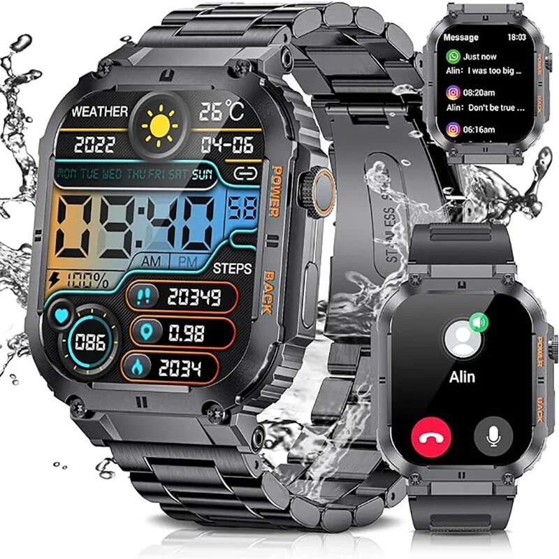 LIGE Outdoor Sports Fitness Sm - Smartwatch Watches With Bluetooth ulasan dan harga