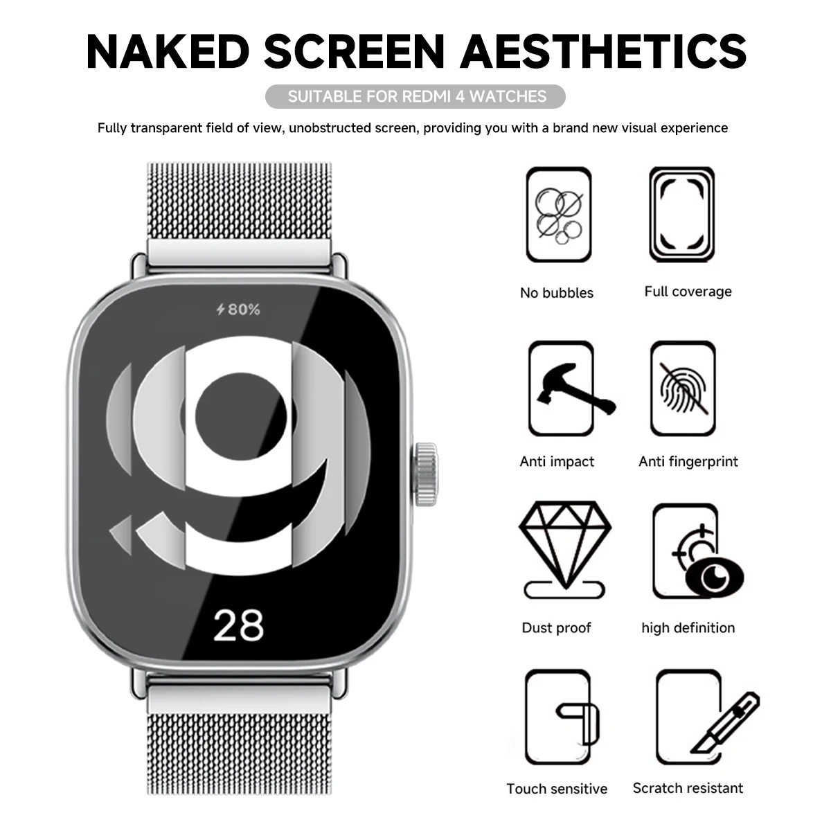 Tempered Glass for Xiaomi Redm - Smartwatch Watches Xiaomi ulasan dan harga