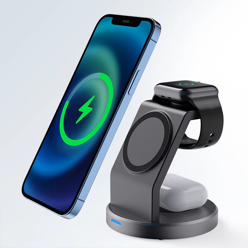 3 In 1 Wireless Charger Stand  - Smartwatch Watches For Iphone ulasan dan harga