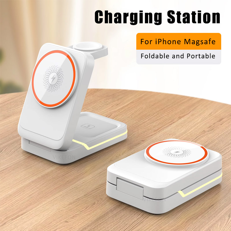 3 in 1 Magnetic Foldable Trave - Smartwatch Watches For Iphone ulasan dan harga