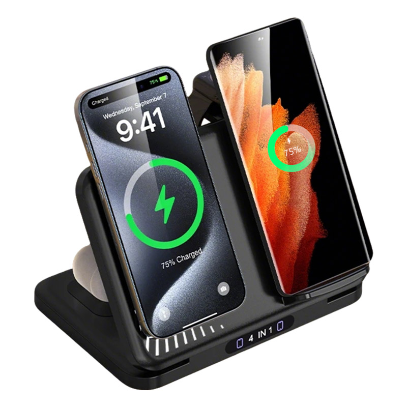 4 in 1 Dual Phone Wireless Cha - Smartwatch Watches For Iphone ulasan dan harga