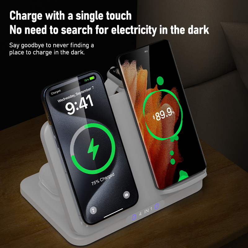 4 in 1 Dual Phone Wireless Cha - Smartwatch Watches For Iphone ulasan dan harga