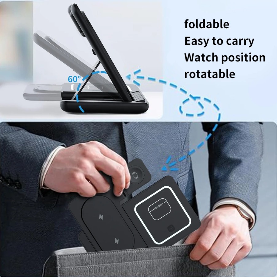 3 in 1 Foldable Night LED Ligh - Smartwatch Watches For Iphone ulasan dan harga