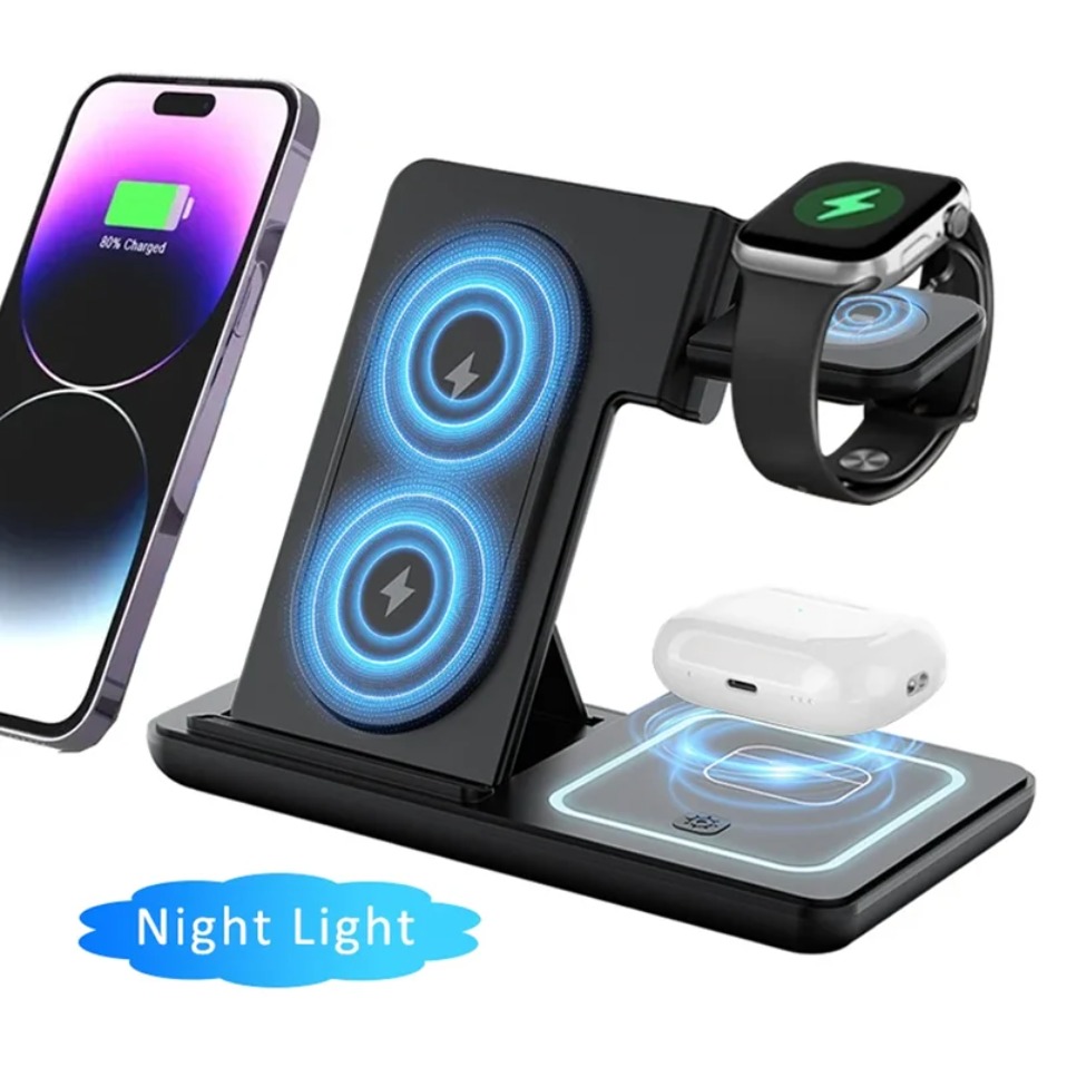 Night LED Light 3 In 1 Wireles - Smartwatch Watches For Iphone ulasan dan harga