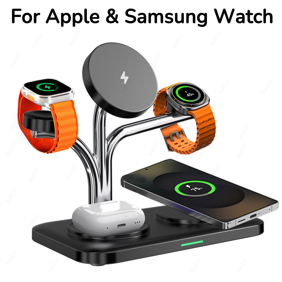 5 IN 1 Magnetic Wireless Charg - Smartwatch Watches For Iphone ulasan dan harga