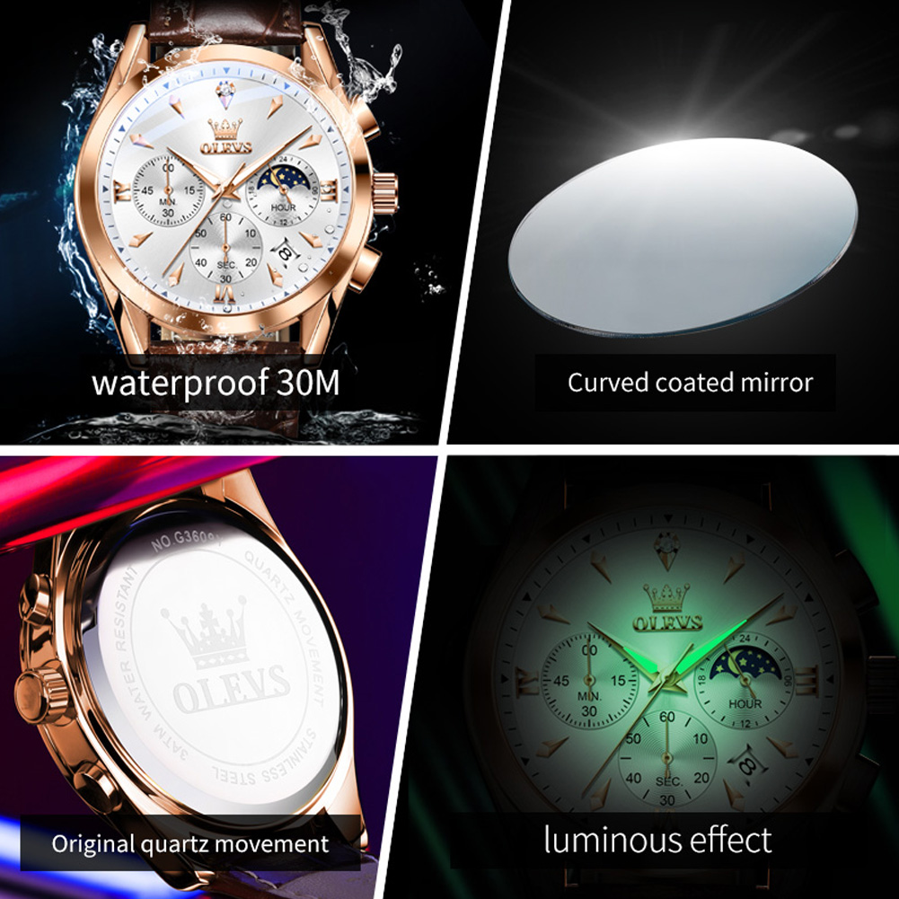 OLEVS Brand New Fashion Quartz - Smartwatch Watches For Men Brands ulasan dan harga