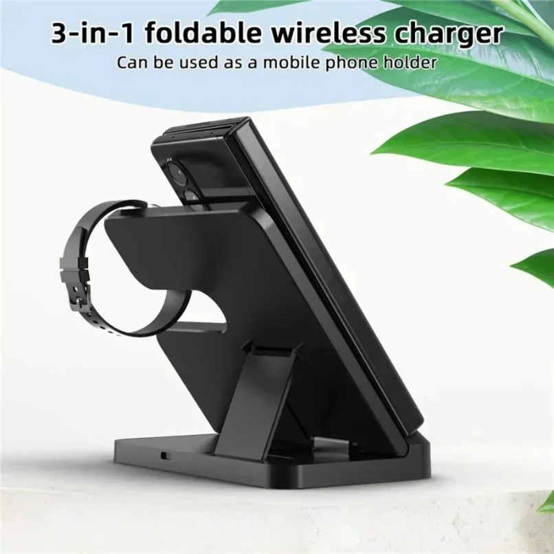 3 in 1 Wireless Charger Statio - Watches Smartwatch Samsung ulasan dan harga