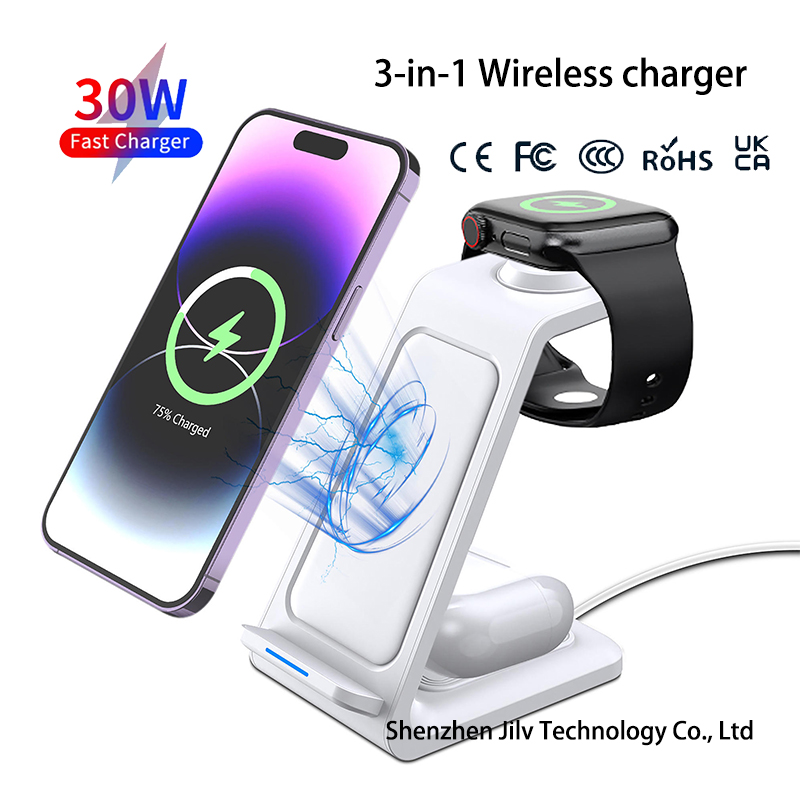 15W 3 in 1 Wireless Charger St - Smartwatch Watches For Iphone ulasan dan harga