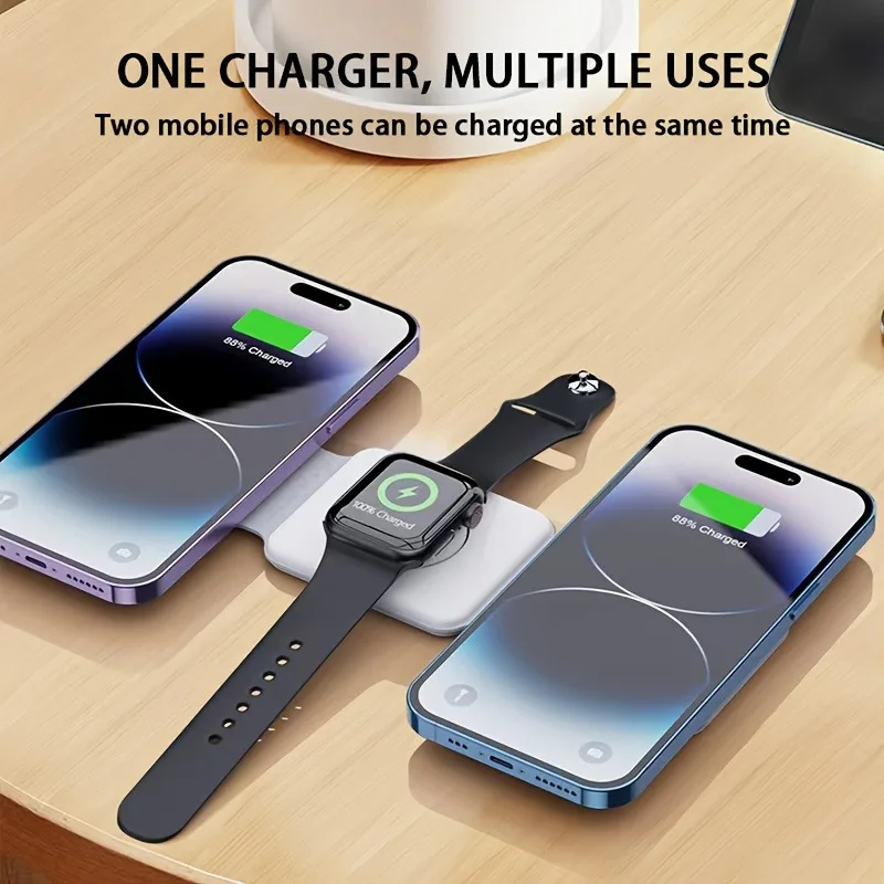 3 in 1 Portable Magnetic Wirel - Smartwatch Watches For Iphone ulasan dan harga